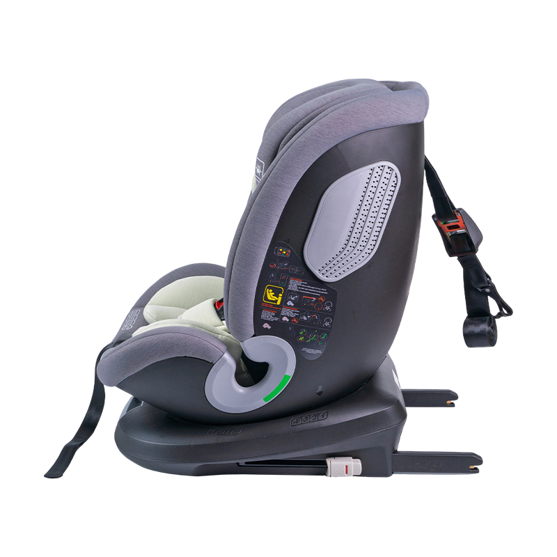 ISOFIX + górny pasek mocujący Obrót o 360 stopni tyłem/przodem do kierunku jazdy Fotelik samochodowy dla dziecka w rozmiarze I 40-150 cm ISOFIX + górny pasek mocujący Obrót o 360 stopni tyłem/przodem do kierunku jazdy Fotelik samochodowy dla dziecka w rozmiarze I 40-150 cm